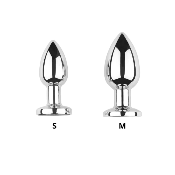 Plug vibrant acier inoxydable anal taille M avec télécommande, USB BOOTY